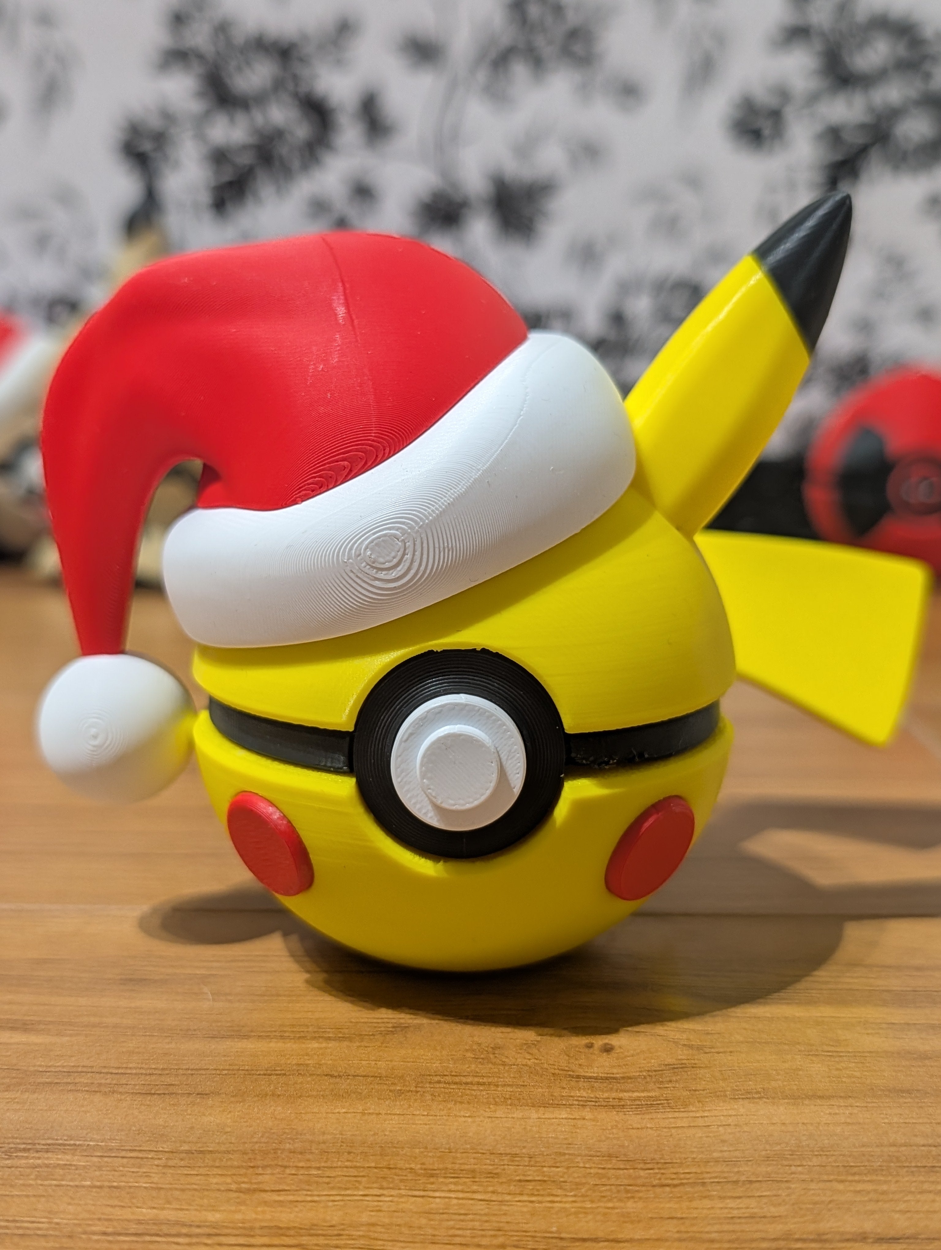 Pikachu in a festive Santa Hat